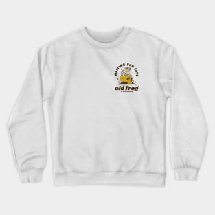 Old frog waiting for fate Crewneck Sweatshirt